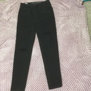 Black high rise jeans